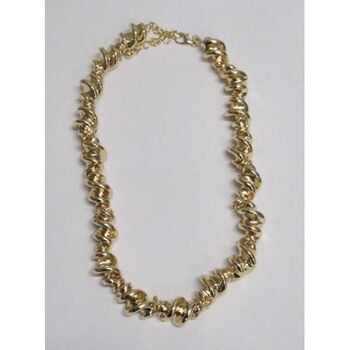 gold swirl chain jewelry