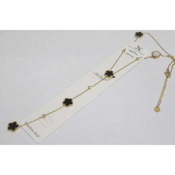 bijoux collier pendentif trèfle plongeant