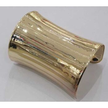 manchette à rayure metal doré