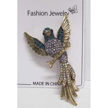 bird brooch jewelry with outstretched wings