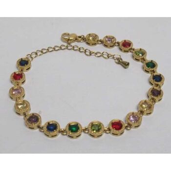 bijoux bracelet cristal couleur rond acier