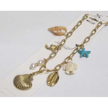 Steel jewelry with sun and sea theme