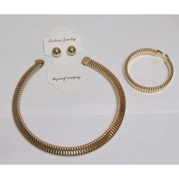 bijoux cerceau set rigide avec bracelet et boucle oreille