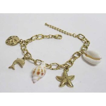 bijoux bracelet acier cauri étoile coquillage dauphin