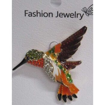 bird brooch jewelry with outstretched wings