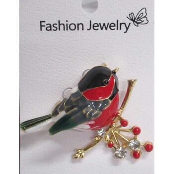 seasonal bird brooch jewelry