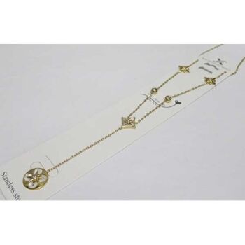 bijoux acier en Y étoile médaillon