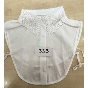 col blanc dentelle épi