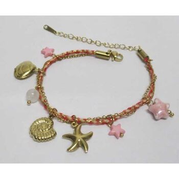 bijoux bracelet acier étoile escargot de mer