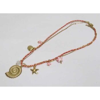 bijoux collier acier étoile escargot de mer
