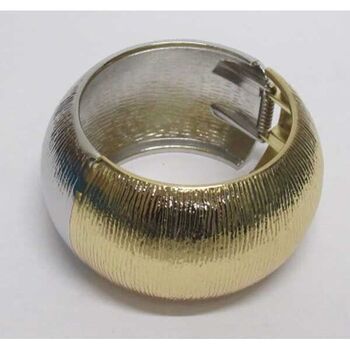 bracelet bijoux jonc argente doré XL