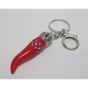 red chili pepper keychain jewelry