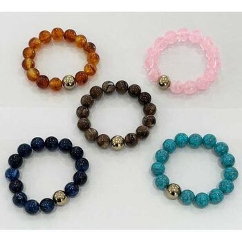 Bijoux jonc élastique couleur boules