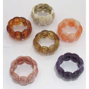 Bijoux femme poignet colorés élastique