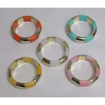 Gold-tone two-tone bracelet jewelry