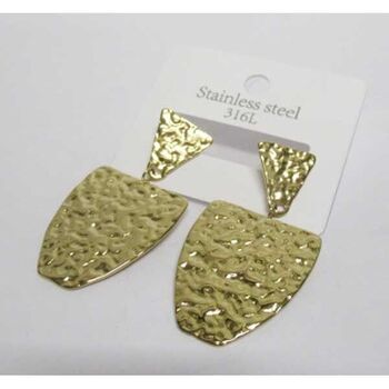bijoux boucles d'oreilles marbrées acier pendantes