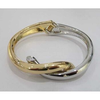 gold and silver crossover bracelet