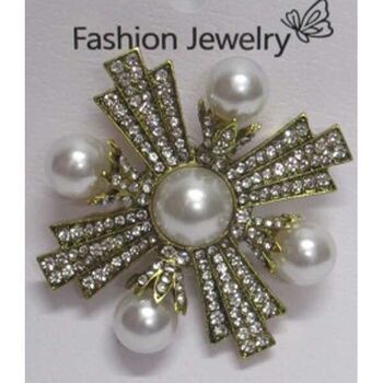 pins broche perle croix