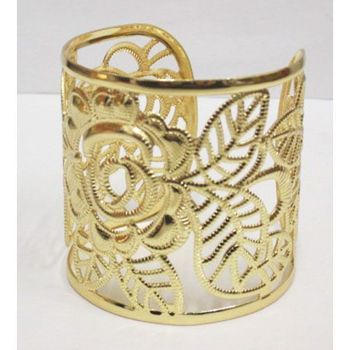 bracelet jonc fleur