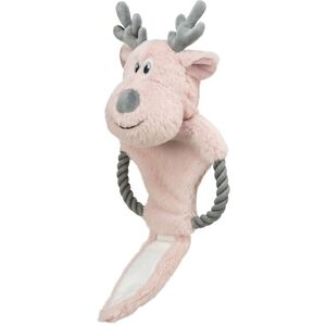 Peluche renne de noël avec corde pour chien - cadeaux
