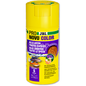 JBL PRONOVO COLOR GRANO S 100ml - Aliment spécial couleur en granulés pour des couleurs vives chez tous les poissons d’aquarium de 3 à 10 100ml