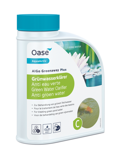 Anti algues bleues et contre l'eau verte Oase -AquaActiv AlGo Greenaway Plus 500 ml