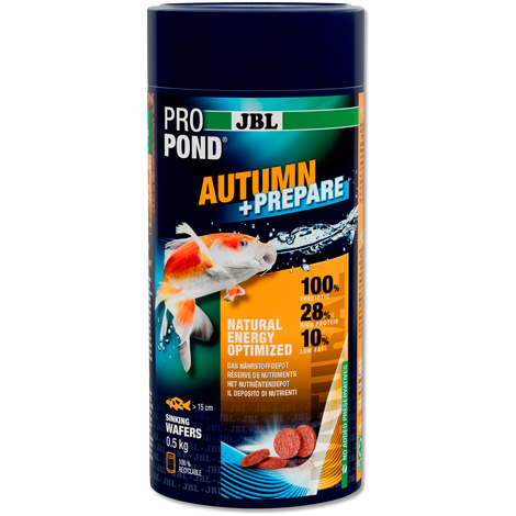 JBL PROPOND AUTUMN+PREPARE 0,5kg  Aliment d’automne pour carpes koïs et autres poissons de bassin