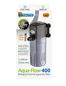 SUPERFISH Filtration interne pour aquarium Aqua-flow 400 / filtre pour aquarium jusqu'à 400 L