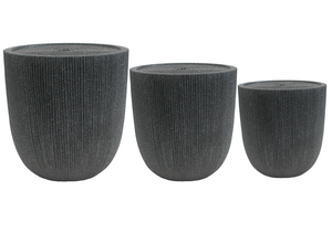 Kit de 3 fontaines "Palermo" avec éclairage LED et pompe incluses