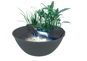 Mini Pond  - Mini bassin moderne pour terrasse, balcon ou intérieur - Gris