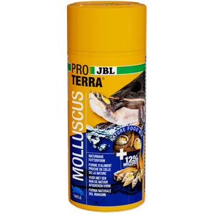 JBL PROTERRA MOLLUSCUS Escargots entiers, gammares et bâtonnets au poisson pour diversifier l’alimentation de toutes les tortues d’eau et cistudes