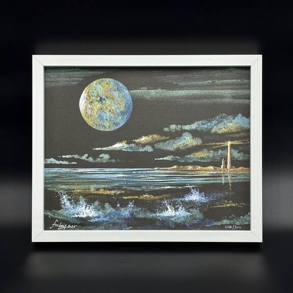 Pleine lune sur L'Aber Wrac'h