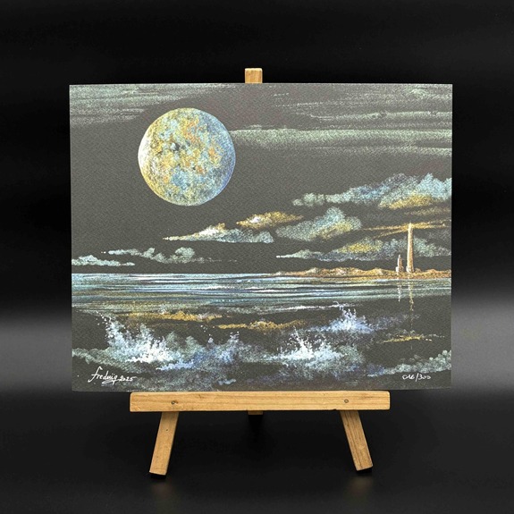 Pleine lune sur L'Aber Wrac'h