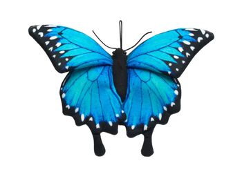 Peluche Papillon Morpho Bleu 27 cm