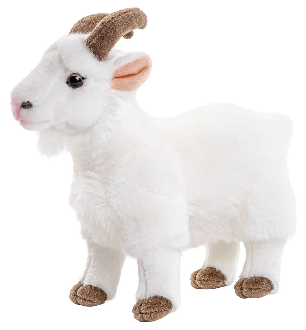 Peluche Chèvre Blanche 30 cm