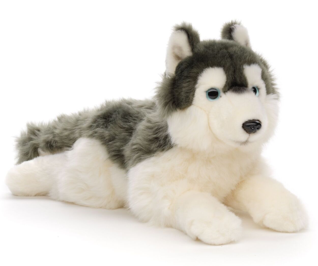 Peluche Husky couché 30 cm