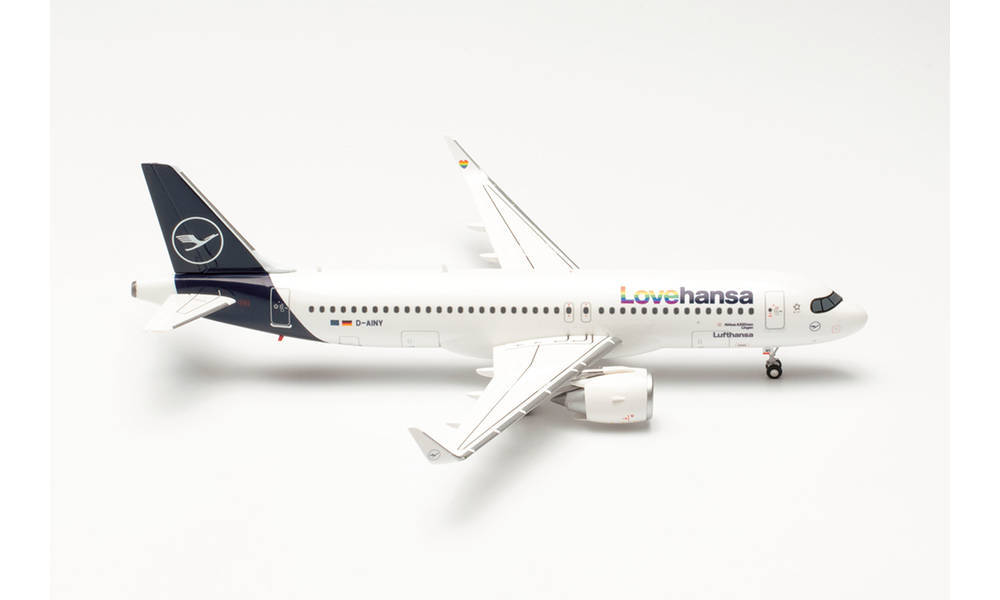 【中古】herpa Airbus A320 4個 herpa wings 1/200 (プラスチック製) A320 エールフランス航空