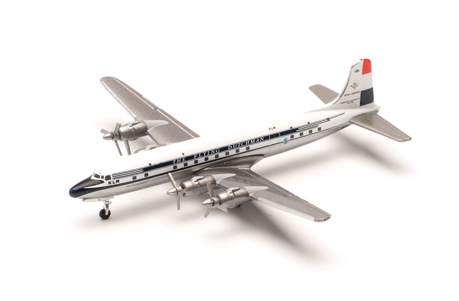 Herpa schaalmodel Douglas vliegtuig VC-118A U.S. A.F. 1254th Air Tr Herpa schaalmodel Douglas vliegtuig VC-118A U.S. A.F. 1254th Air Tr