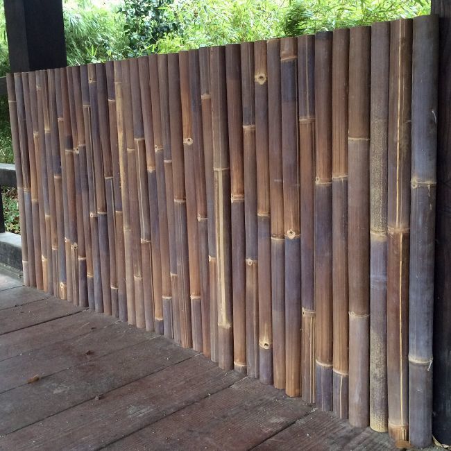 Panneau  d roulable en  bambou  noir H 100 cm L 200 cm  Panneau  d roulable en  bambou  noir H 100 cm L 200 cm