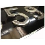 Plaque Maillefaud noire 2 roues 275 x 75 mm