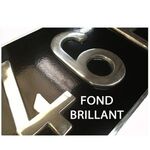 Plaque Maillefaud noire 2 roues 275 x 75 mm