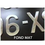 Plaque Maillefaud noire 2 roues 275 x 75 mm