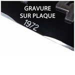 Plaque Maillefaud noire 2 roues 275 x 75 mm