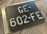 Plaque Maillefaud noire 2 roues 275 x 75 mm