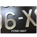 Plaque Maillefaud noire 2 roues 190 x 130 mm
