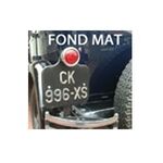 Plaque Maillefaud noire 2 roues 190 x 130 mm