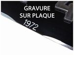 Plaque Maillefaud noire 2 roues 190 x 130 mm