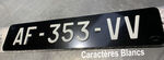 Plaque Maillefaud noire 2 roues 190 x 130 mm