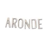 Monogramme Aronde Lettres séparées forme courbe