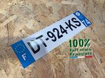 PLAQUE AUTOCOLLANTE SIV sur mesure